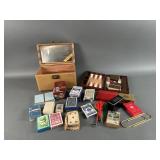 Vtg Playing Cards & Board Game