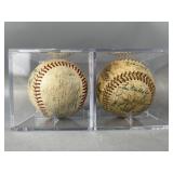 2 Vintage Signed Baseballs