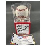 Signed Jeff Burroughs Baseball with COA