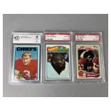 Graded 1970ï¿½s & 80ï¿½s Topps NFL Player Cards