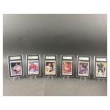 6 Graded 1990-91 Hockey Cards