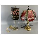 Two Vintage Coca-Cola Lamps