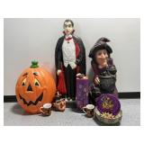 Halloween Decor, Plastic Figures, Witch & More