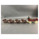 Coca-Cola Cast Iron Carriage & Eight Horses