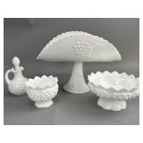 Vintage Various Milk Glass