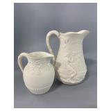 Antique Parian Water Pitchers circa 1820-1840