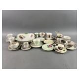 Various Vintage China: Teacups, Saucers, & More