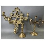 Bronze Candelabra & Candle Wall Sconce & More