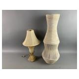 Vintage Table Lamp & Sculpture