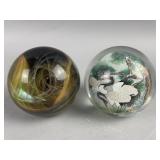 Reverse Painted and Blackhole Paperweights