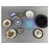 Uranium Plate and Other Vintage Dishes