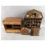 Wood Desk Organizer & More