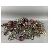 Large Lot of Bangles, Bracelets, and More