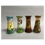 Vintage Fostoria Hand Painted Vases