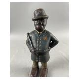 Vintage Cast Iron Cop Bank