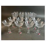 Fostoria 16 Crystal Wine & Cocktail Glasses