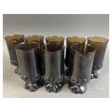 Tiffin Franciscan Madeira Smoke Brown Goblets