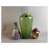 Imperial Jade Glass Vase & More