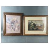 Vintage Silent Buck Deer Lithograph & More