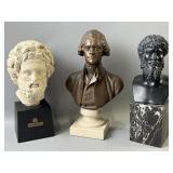 Vintage Alva Studios Busts Jefferson & More