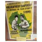 1974 George Forman Muhammad Ali Boxing Poster -