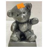 Pewter? Bear Bank. 5in tall.