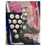 Steelers Cuce Boots/ Rain boots. & tote womens 9.