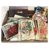 Box of Post Cards and Valentine Cards used