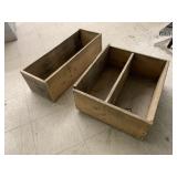 2cnt Wooden Boxes