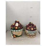 2cnt Apple Cookie Jars