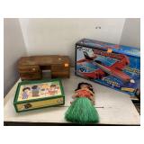 Toy Plane, Wooden Toy Desk, Misc