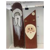 2cnt Barn wood Santas