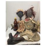 2 Ct. Black Americana Dolls & Syrup Bottle