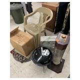 Heater, Weber Grill, Mats, Chair, Misc