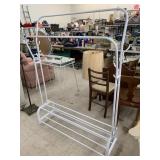 Hanging and Bottom storage Rack, approx 43in x