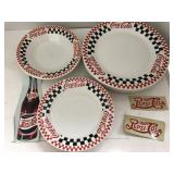 Coca-Cola Dishes, & Pepsi Stickers, 1 Bowl, 4