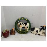 Metal Cow Sign, Cow Decor, Cowbell, Apple