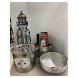 Lighthouse Wine Rack, Pans, Misc