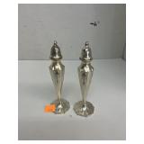 Antique Silver Salt and Pepper Shakers