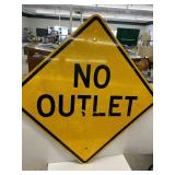 Metal Sign - No Outlet