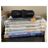 Yoga DVDs and Wrist Weights