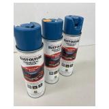 3 Ct. Blue Marking Paint Cans