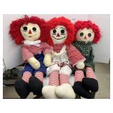 3cnt Large Raggedy Anne Dolls