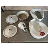 Enamel Bed Pans, Urinal, Lids, Bowl