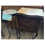 Old Night Stand & Parlor Stool