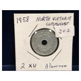 1958 North Vietnam Aluminum 2 Xu