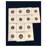 Fourteen 1914 to 1983 U.S.A. Lincoln Pennies