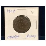 1904 Canadian Large Penny