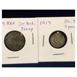 1909 & 1917 Great Britain Coins