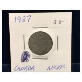 1927 Canadian Nickel